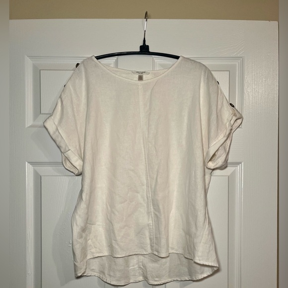 Cable & Gauge Tops - Cable & Gauge White Blouse
